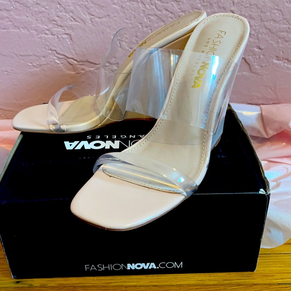 Fashion Nova Nude Wedges